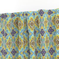 Moroccan gold & blue  tiles  // Moroccan Tiles