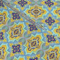 Moroccan gold & blue  tiles  // Moroccan Tiles