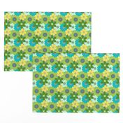 Vintage Retro Flower Pattern