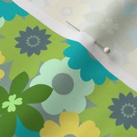 Vintage Retro Flower Pattern