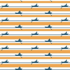 Rowers Stripe blue and orange