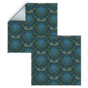 Navy Nautical Damask - Smaller