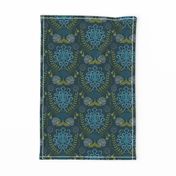 Navy Nautical Damask - Smaller