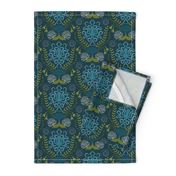 Navy Nautical Damask - Smaller