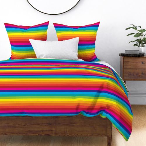 Rainbow Striped Fabric