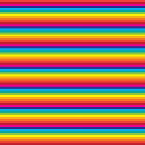 Rainbow Striped Fabric, Wallpaper and Home Decor