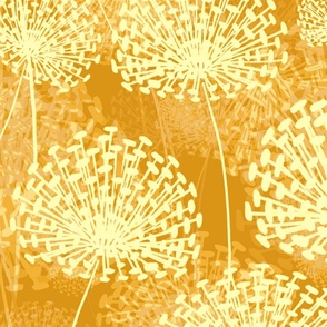 Vintage Yellow Dandelions