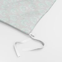 Mint Green Ikat Watercolor Abstract Floral Tulip Horse Shoe Grey Gray Linen Texture _ Miss Chiff Designs
