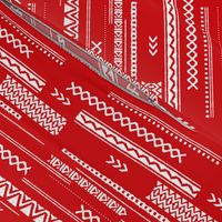 Native aztec design ethnic red national holiday usa 4th of July print red