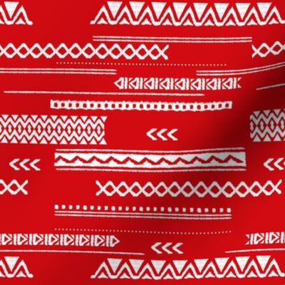 Native aztec design ethnic red national holiday usa 4th of July print red