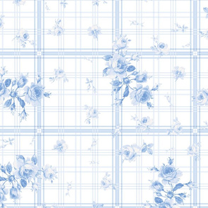 Picnic At Queen S Lily Meadow Blueberry Spoonflower