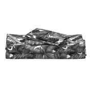 Tropical Banana Leaves Black and White Tropical Leaves, Banana Leaves on White