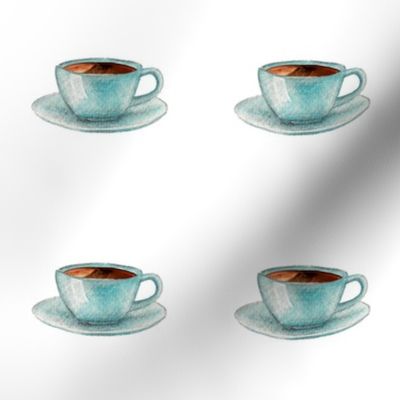 coffee cup 4" x 4"