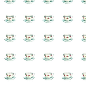 tea cup 4" x 4"