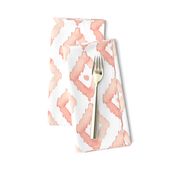 Jumbo Watercolor Diamond Ikat Blush Coral Pink Peach _ Miss Chiff Designs 