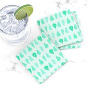 Mint Green Drops Dots Spots Watercolor _ Miss Chiff Designs 