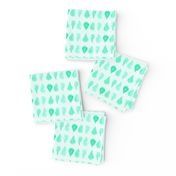 Mint Green Drops Dots Spots Watercolor _ Miss Chiff Designs 