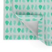 Mint Green Drops Dots Spots Watercolor _ Miss Chiff Designs 