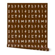 Nordic Runes on Raw Umber // Large