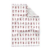 Red Nordic Runes // Large
