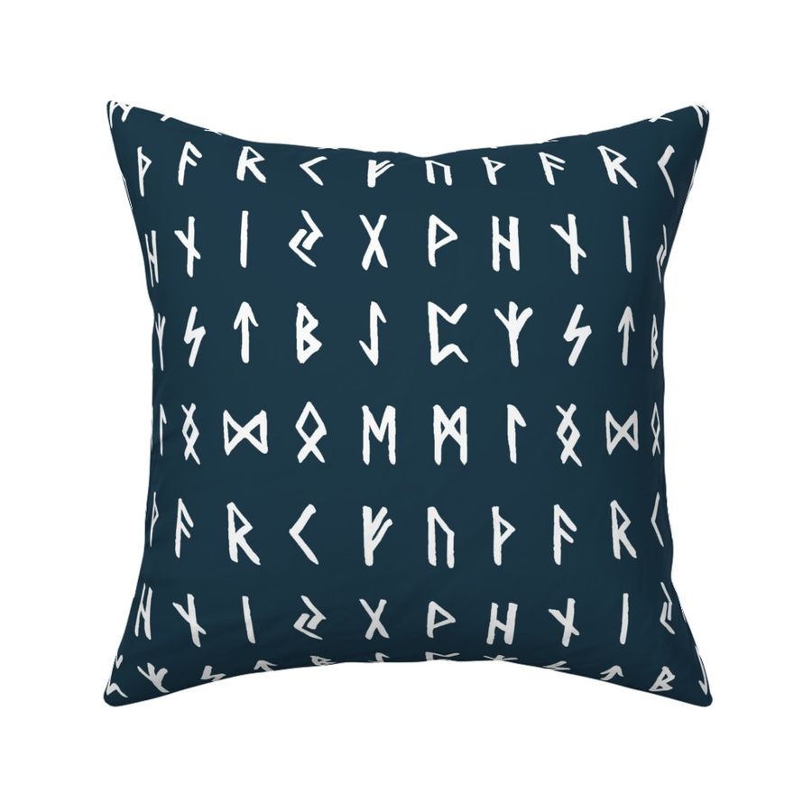 Nordic Runes on Regal Blue // Large