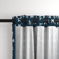 Nordic Runes on Regal Blue // Large