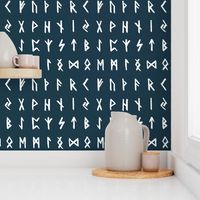 Nordic Runes on Regal Blue // Large