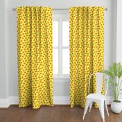 clementines on yellow - summer citrus fabric