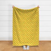 clementines on yellow - summer citrus fabric