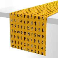 Nordic Runes on Orange // Large