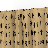 Nordic Runes on Calico // Large