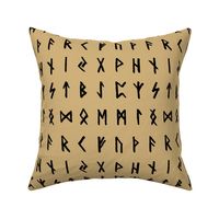 Nordic Runes on Calico // Large