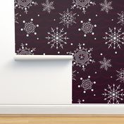 ice - diamond snowflakes