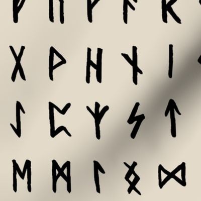 Nordic Runes on Bone // Large