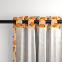 clementines on orange - summer citrus fabric