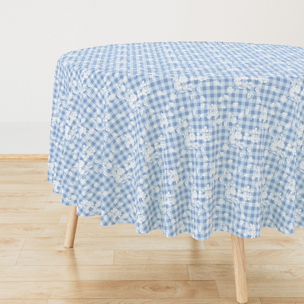 Gingham Rococo blueberry