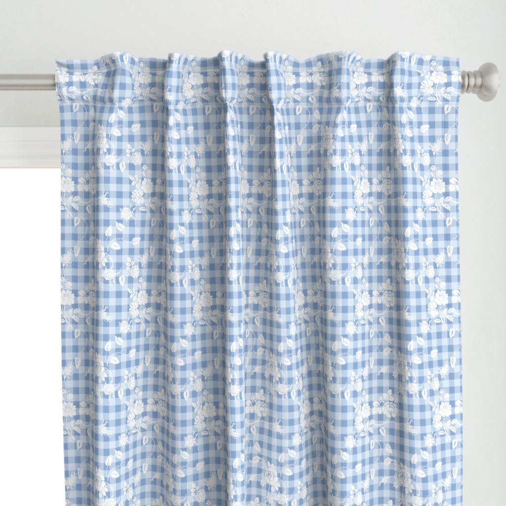 Gingham Rococo blueberry