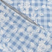 Gingham Rococo blueberry