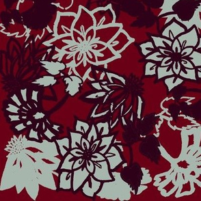 Stylized florals holiday