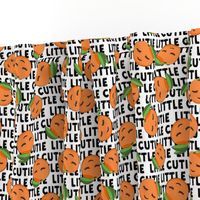 Little Cutie - Happy Oranges - summer fabric (black)
