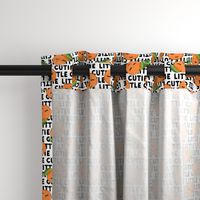 Little Cutie - Happy Oranges - summer fabric (black)