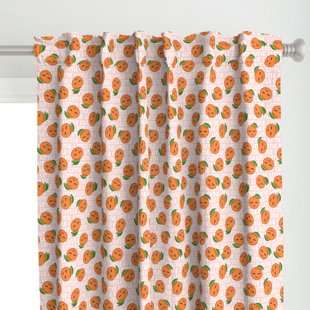 Little Cutie - Happy Oranges - summer fabric (pink)