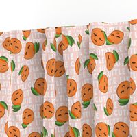 Little Cutie - Happy Oranges - summer fabric (pink)