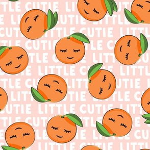 Little Cutie - Happy Oranges - summer fabric (pink)