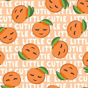 Little Cutie - Happy Oranges - summer fabric (orange)