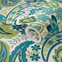 Summer Paisley Aqua