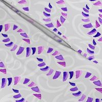 Waves Pink Magenta Purple Plum Watercolor Paisley Home Decor  Gray _ Miss Chiff Designs 