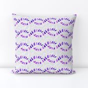 Waves Pink Magenta Purple Plum Watercolor Paisley Home Decor  Gray _ Miss Chiff Designs 