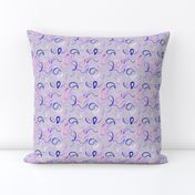 Pink Magenta Purple Plum Watercolor Paisley Home Decor  Gray _ Miss Chiff Designs 