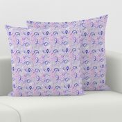 Pink Magenta Purple Plum Watercolor Paisley Home Decor  Gray _ Miss Chiff Designs 